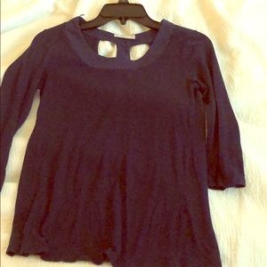 Navy blue soft blouse